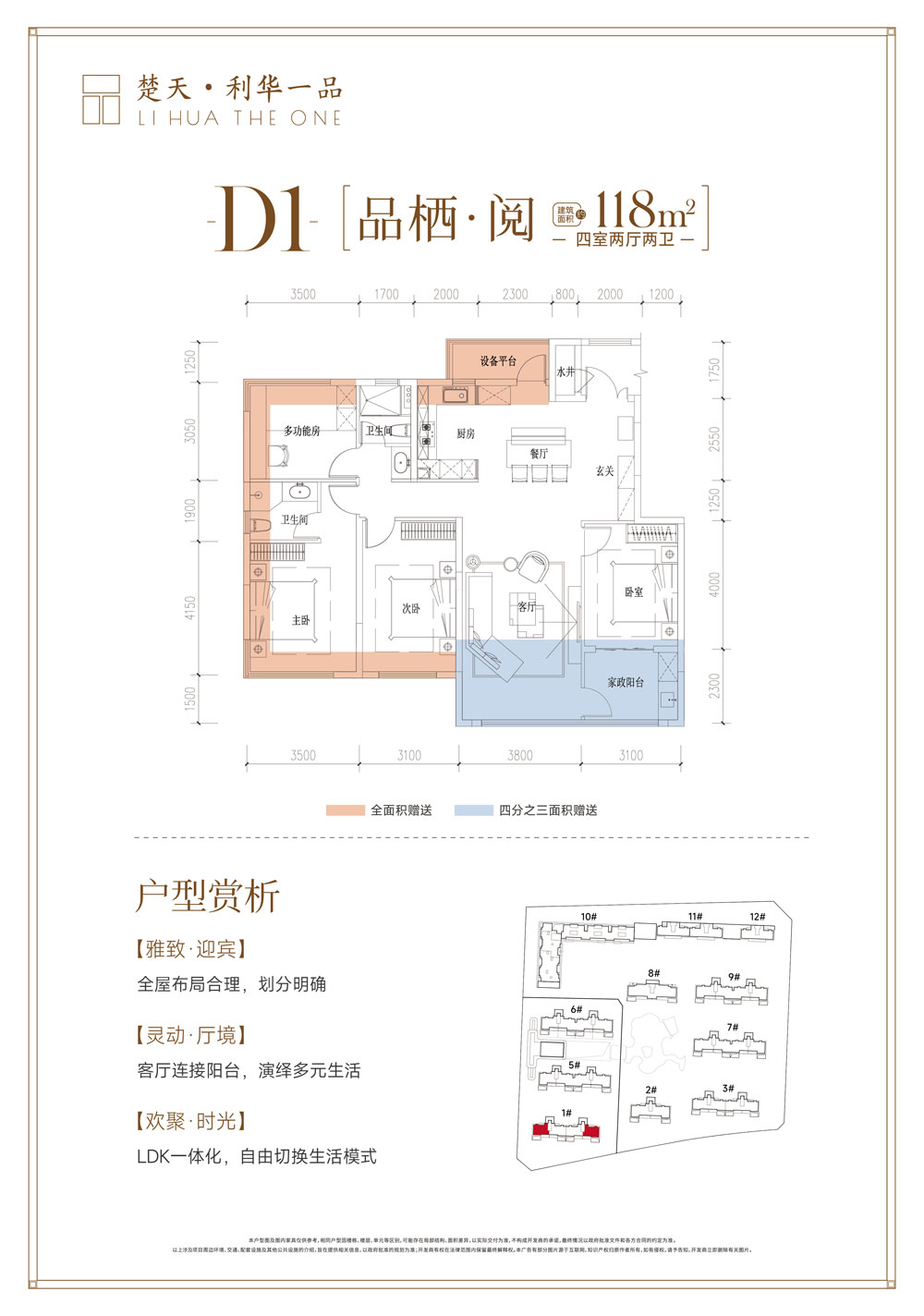 荆州楚天利华一品D1户型