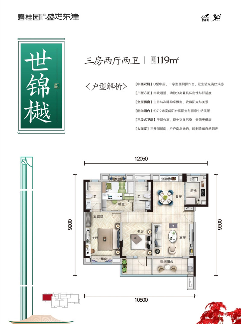 襄阳碧桂园盛世东津D户型