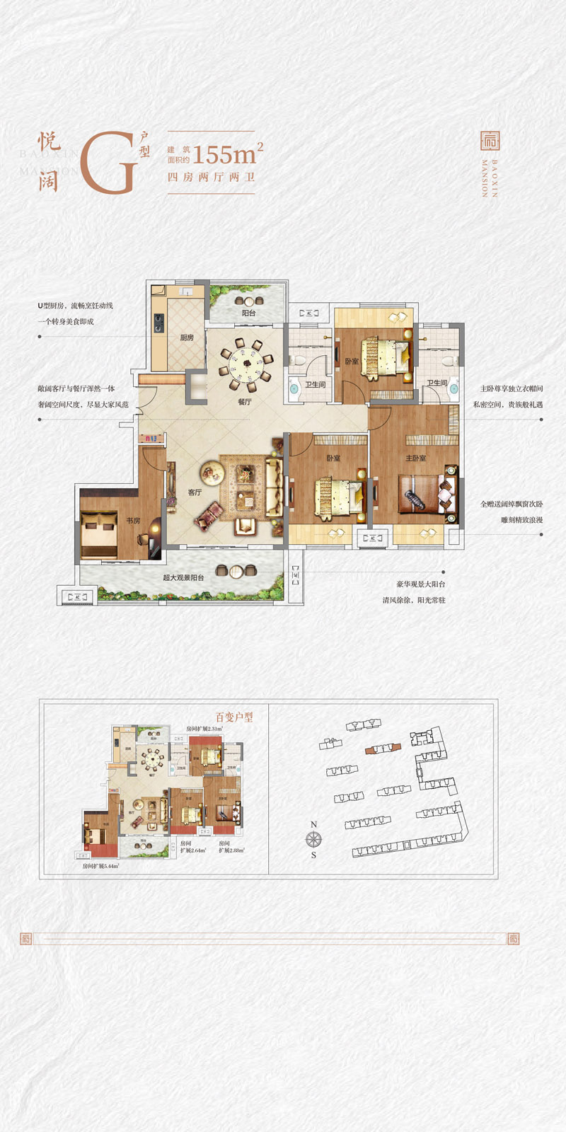 老河口市保信悦府G户型