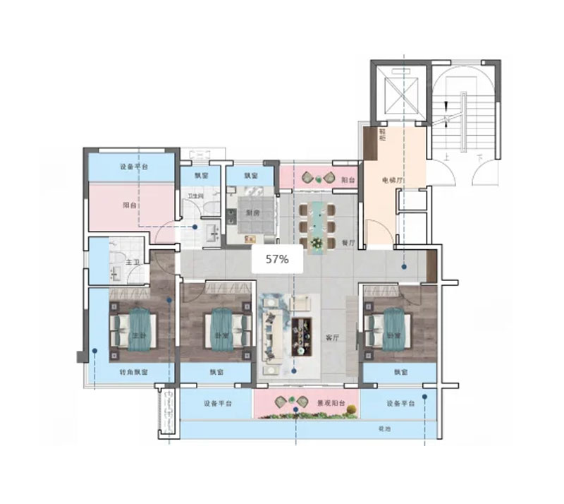 石首市云栖水岸B户型