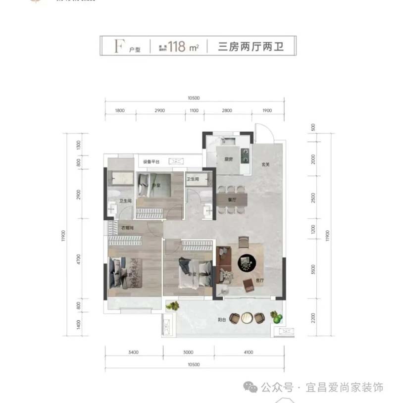 宜昌金亚锦尚F户型