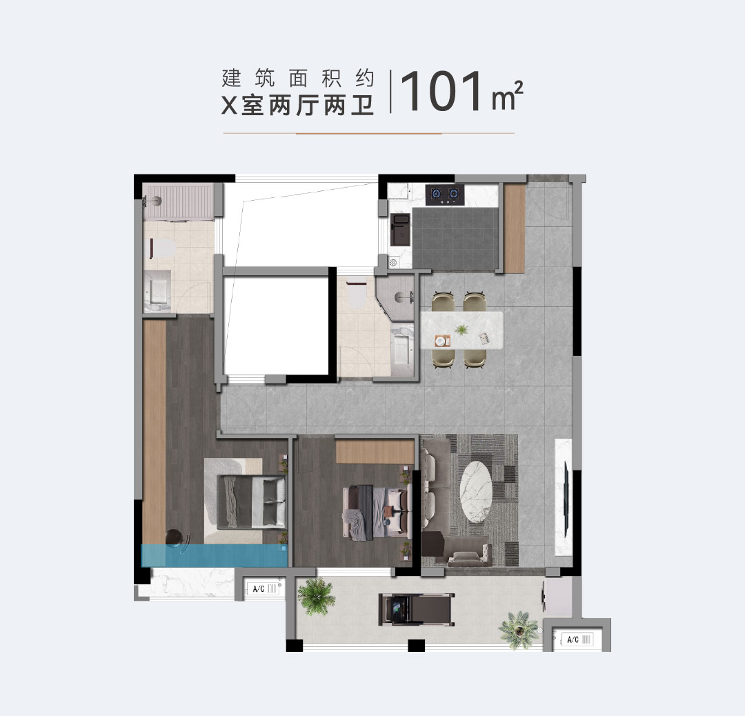 江陵县景鸿&middot;江湾城A户型